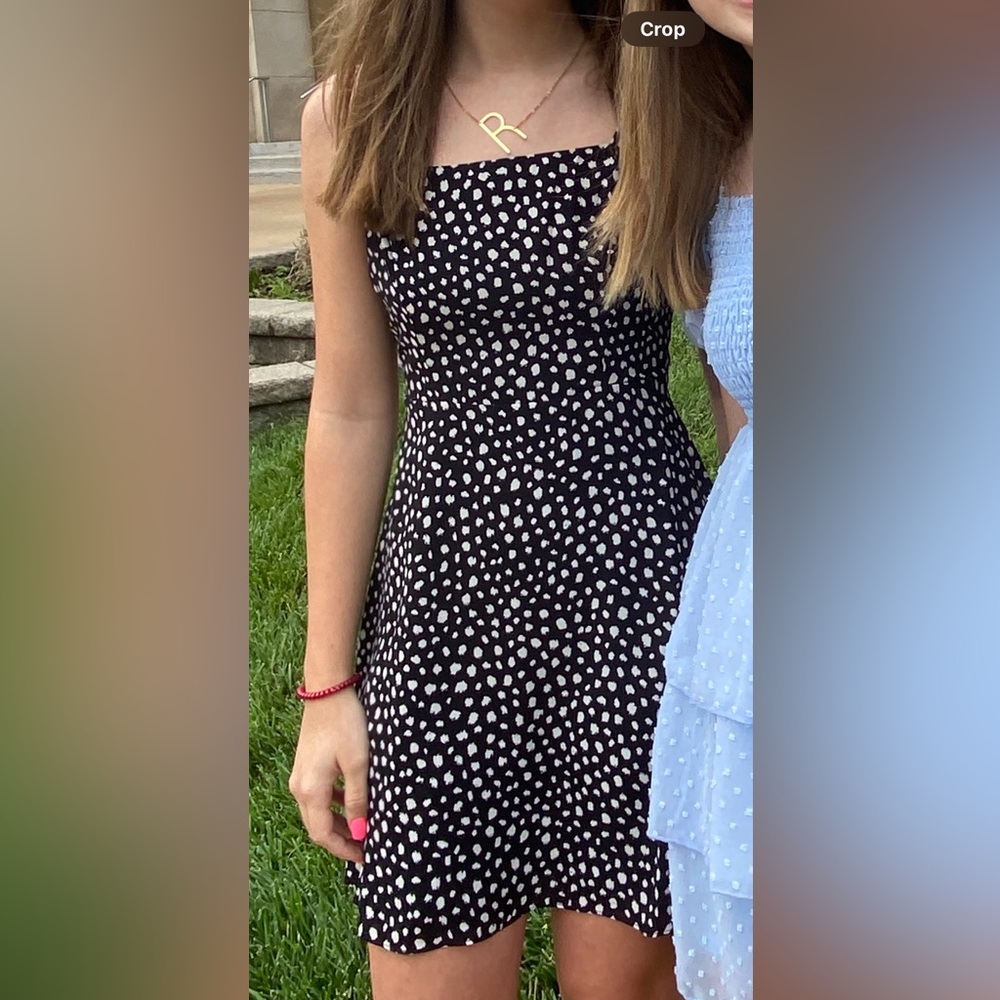 Lola Grace Black and White Polka Dot Dress
